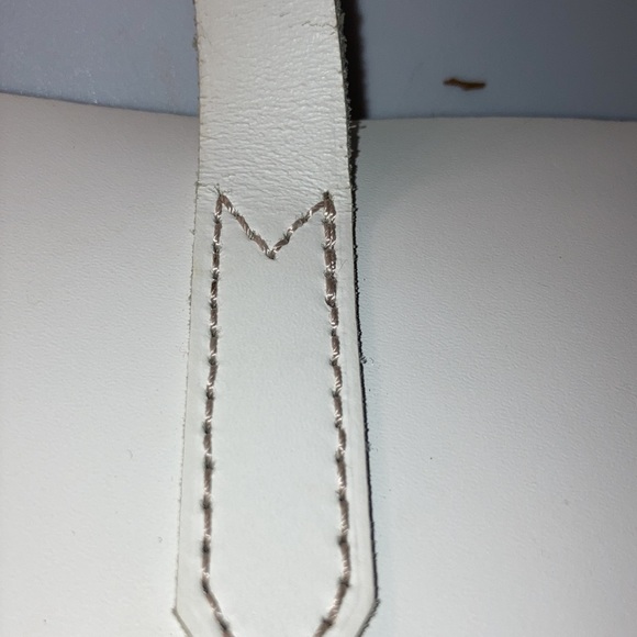 J. Crew Purse Uptown Tote White Leather Large Shoulder Bag - Picture 9 of 12